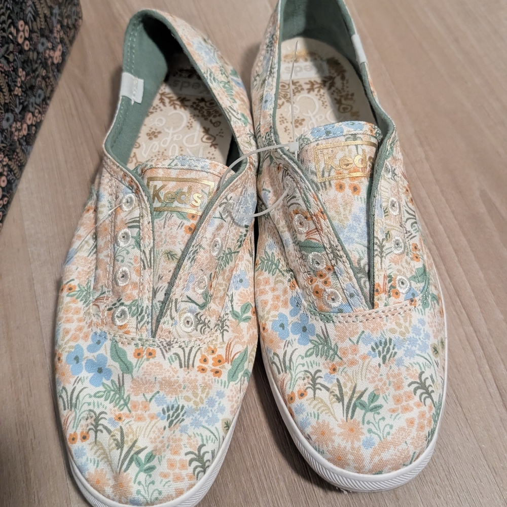 Rifle Paper Co. Women's Floral Sneakers - Cream